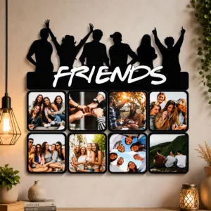 friends cutout frame, personalized friends cutout frame, custom friends cutout, acrylic cutout frame, personalized acrylic cutout, friends photo cutout, custom photo cutout frame