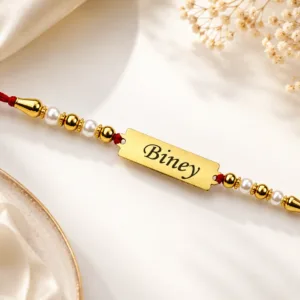 personalized gold bar name rakhi, personalized name rakhi, custom name rakhi, gold name rakhi, personalized rakhi, customized rakhi, custom rakhi, engraved rakhi