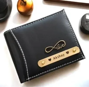 Personalized Wallet, Custom Name Wallet, Tan Brown Wallet, Leather Wallet for Men, Engraved Wallet, Customized Gift for Men, Premium Wallet, Name Plate Wallet