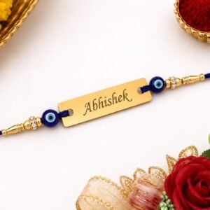 Customized Name Engraved Rakhi, Personalized Name Rakhi, Custom Name Rakhi, Name Engraving Rakhi, Engraved Rakhi, Personalized Rakhi, Custom Rakhi Online, Name Rakhi Online, Brother Name Rakhi, Premium Name Rakhi